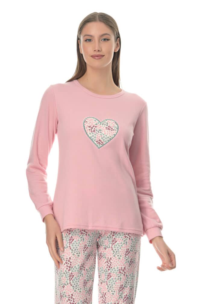 ιδανική γυναικεία πυτζάμα για τον τέλειο ύπνομε μοδάτα κεντήματα και chic διάθεση - PNN Nightwear
